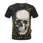 t shirt philipp plein homme originale  skull big tooth oil